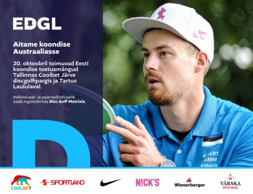 Eesti koondise toetusmäng discgolfis 20.oktoobril Tartus Laululaval